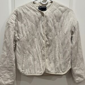 Women's Cream Quilted Jacket